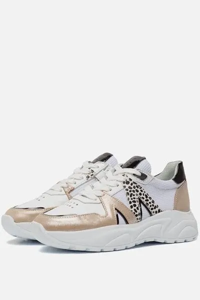 Muyters Sneakers wit Leer