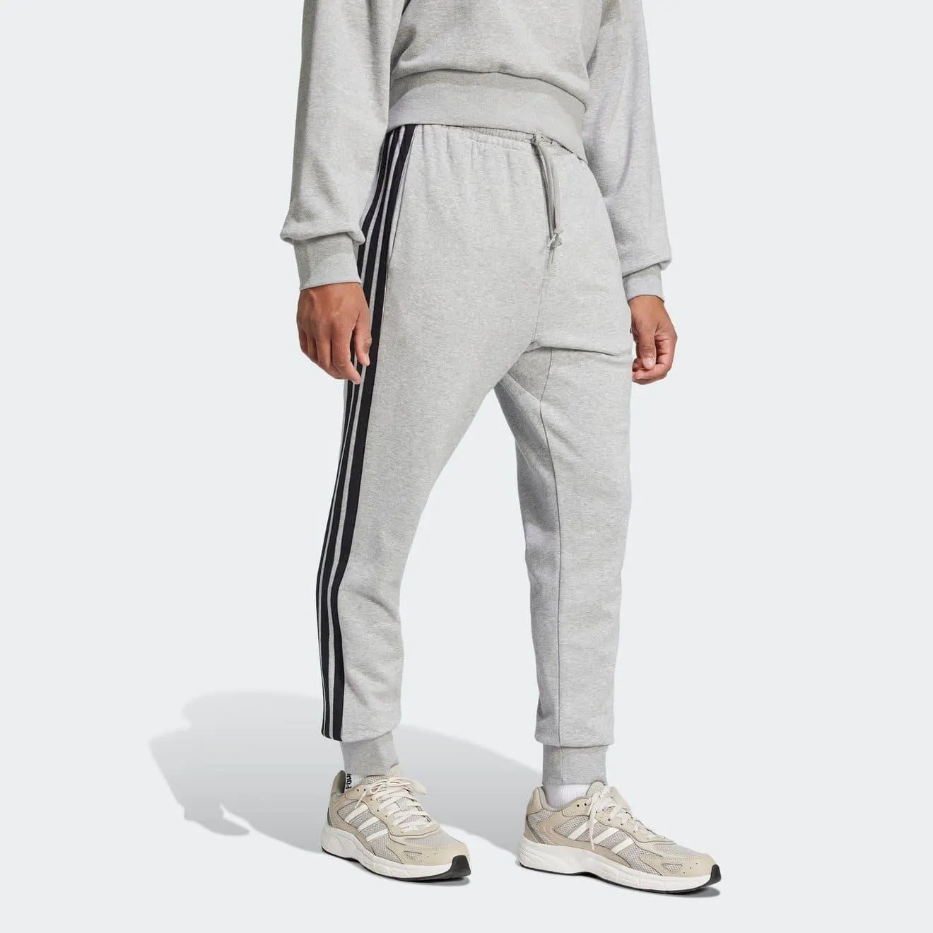 adidas Sportswear Sportbroek M 3S FT TC PT Joggingbroek van zacht French Terry materiaal (1-delig)