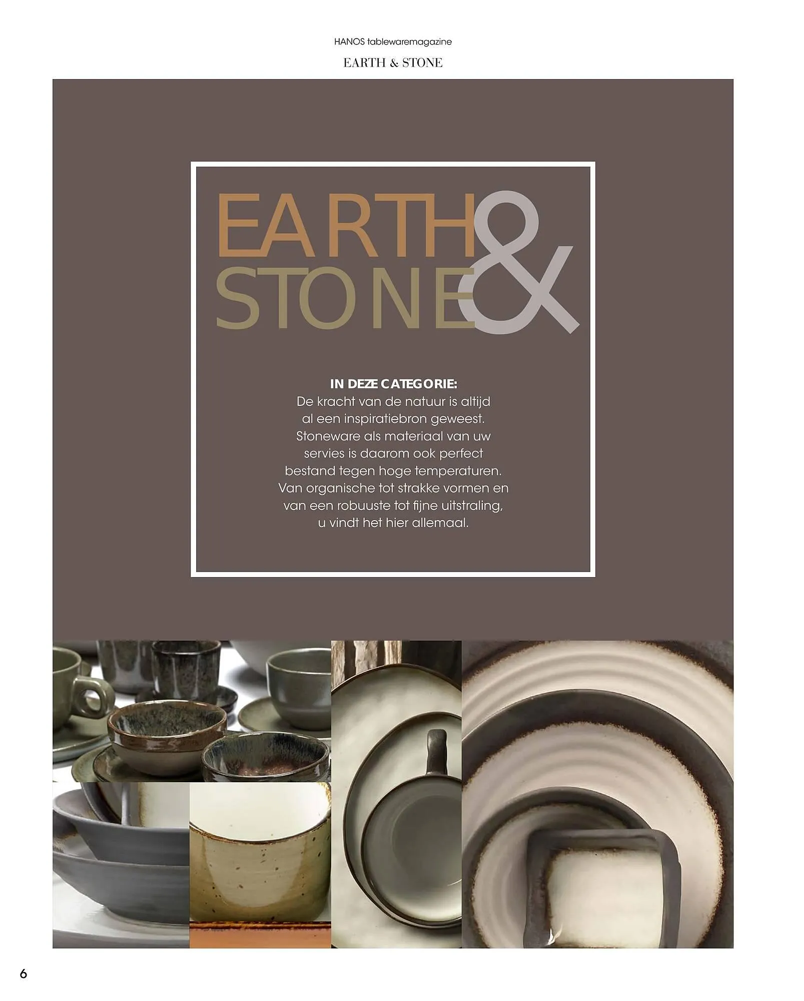 HANOS Tableware Magazine 2023-2024 van 1 januari tot 30 april 2024 - Folder pagina 6