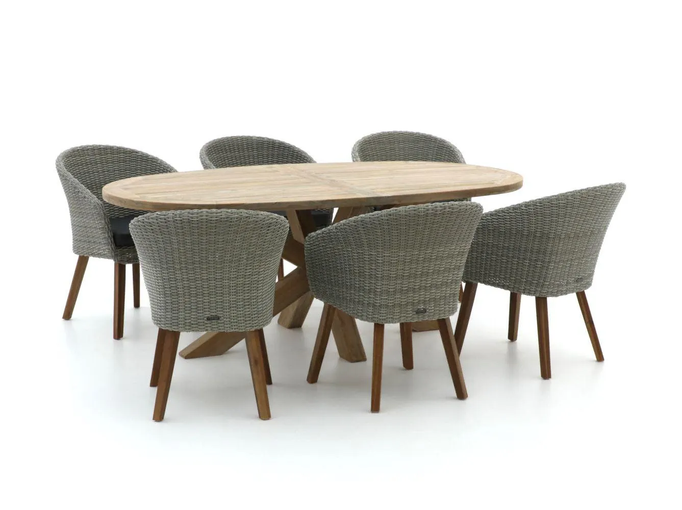 Intenso Tropea/ROUGH-Y Ellips 200cm dining tuinset 7-delig