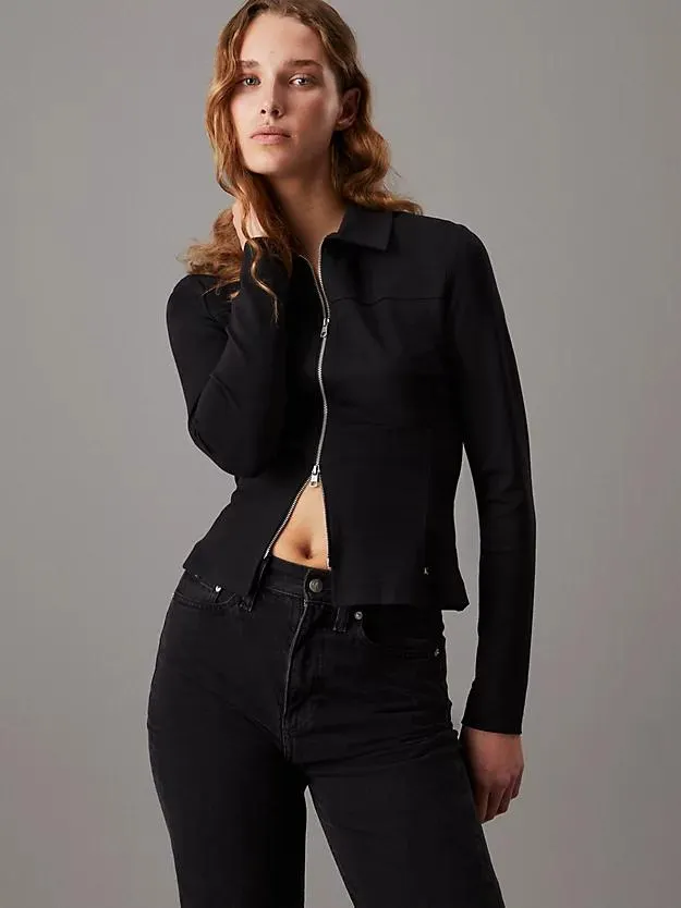 Milano Jersey Zip Up Top