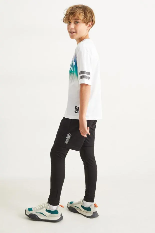 Leggings with shorts - 2-in-1 look