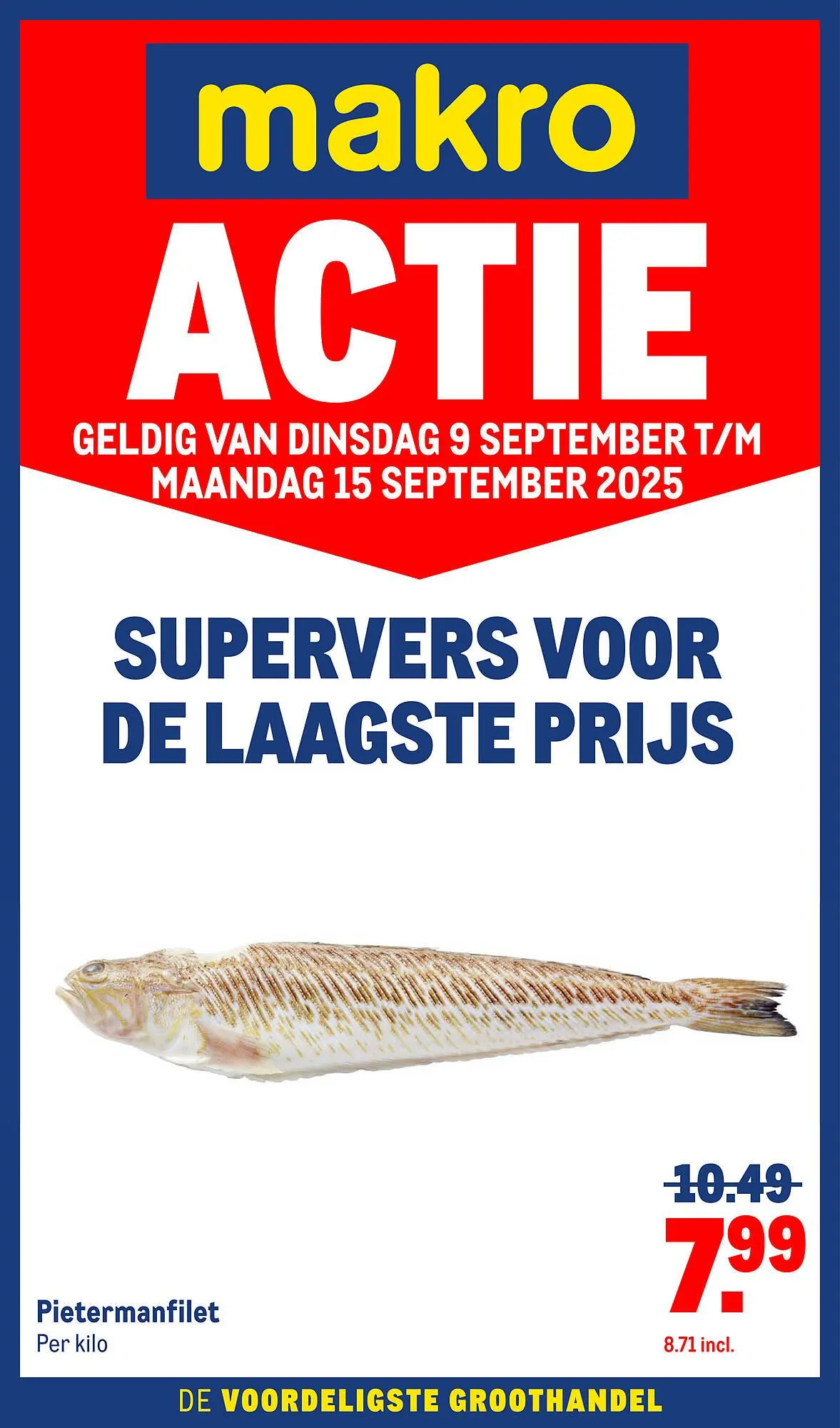 Makro folder van 9 september tot 15 september 2025 - Folder pagina 1