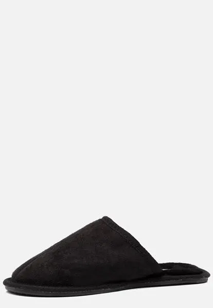 Apollo Pantoffels zwart Textiel