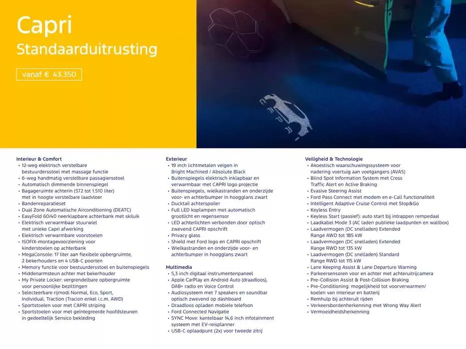 De Nieuwe Volledig Elektrische Capri van 19 november tot 30 juni 2025 - Folder pagina 4