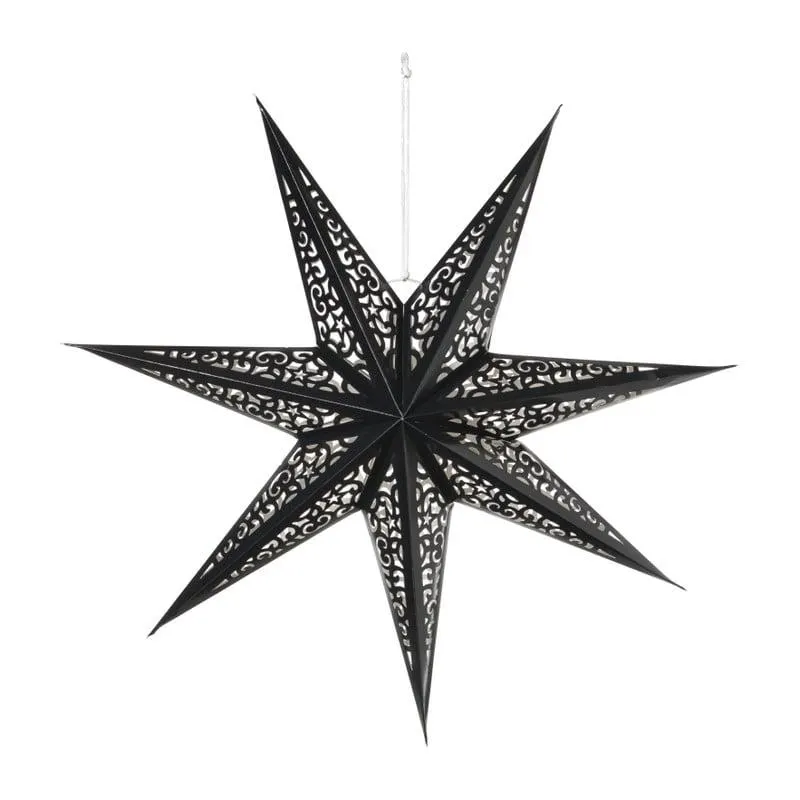 Kerstster papier - bruin - 60 cm