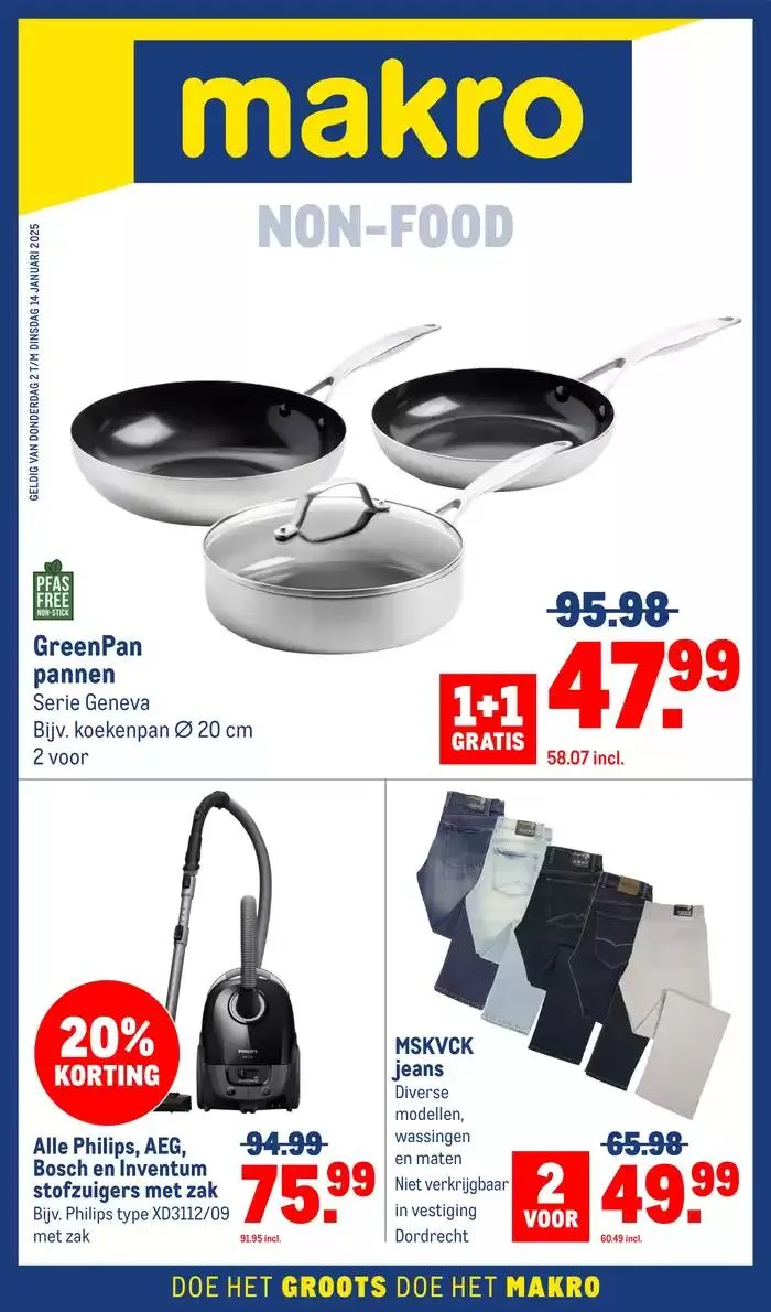 Non Food van 2 januari tot 14 januari 2025 - Folder pagina 1