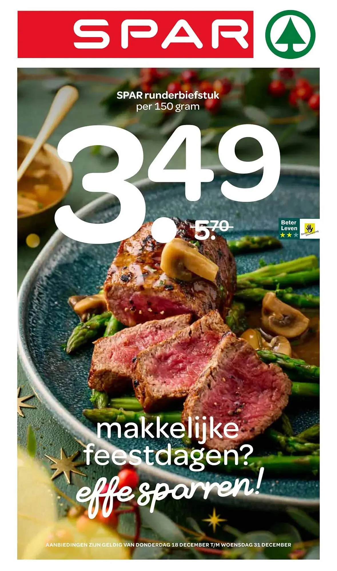 Spar folder van 18 december tot 31 december 2025 - Folder pagina 1