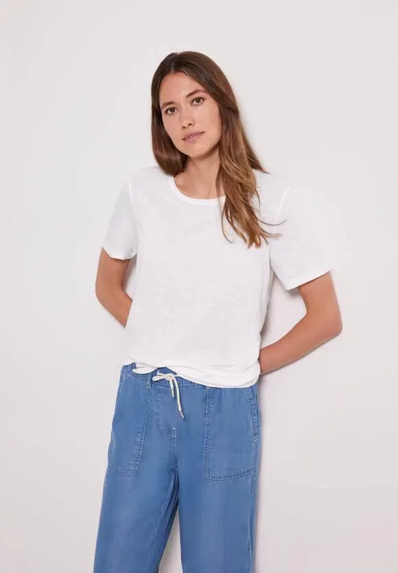 T-shirt in effen kleur