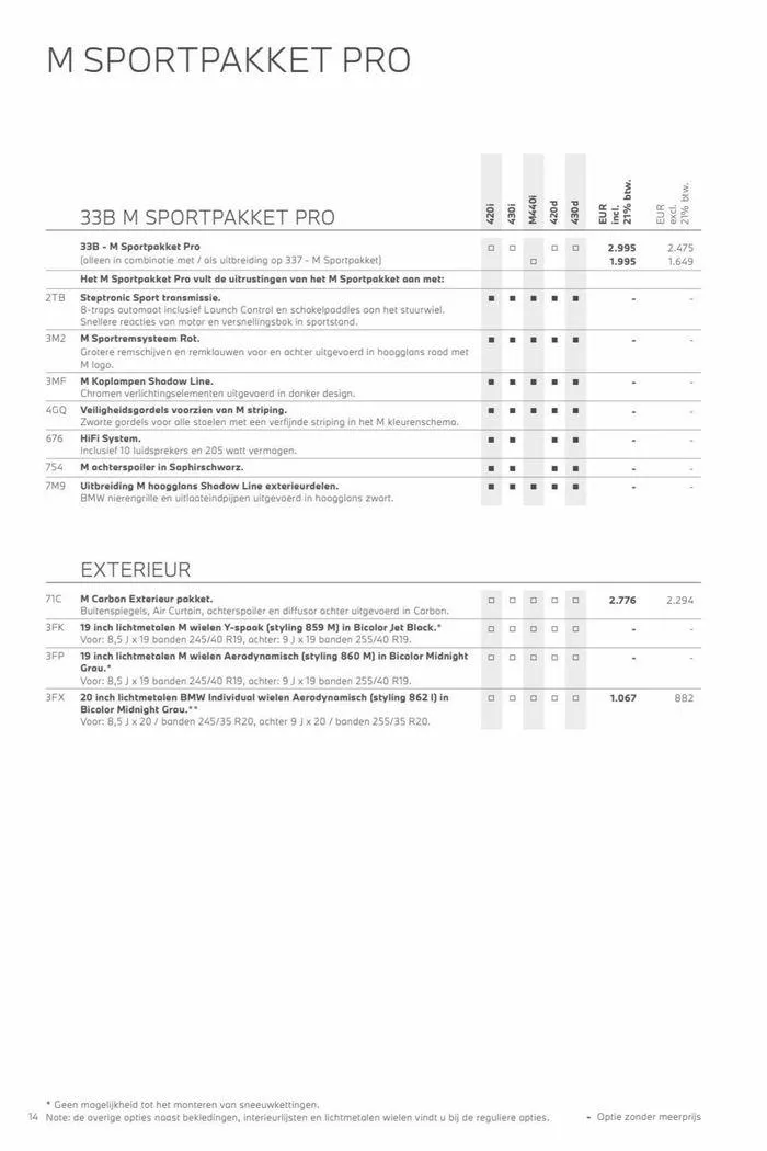4-serie Gran Coupé van 12 november tot 12 november 2024 - Folder pagina 14