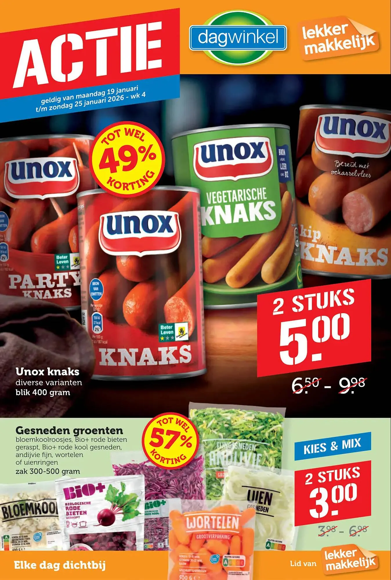 Dagwinkel folder van 19 januari tot 25 januari 2026 - Folder pagina 1