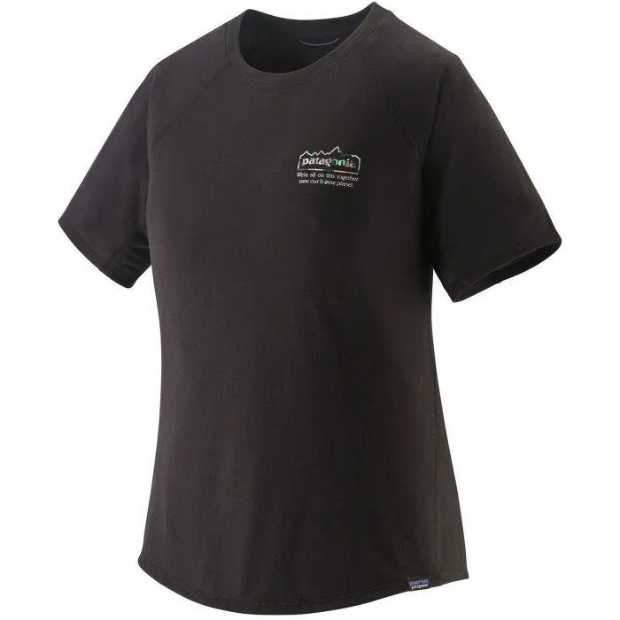 Capilene Cool Trail Graphic shirt dames black