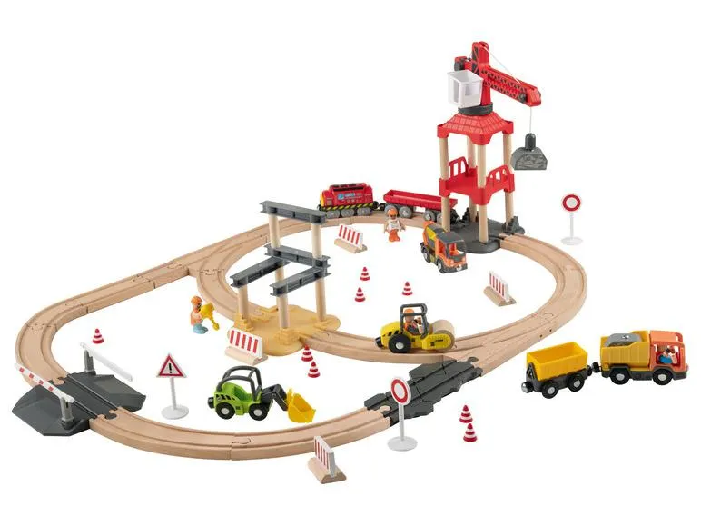 Playtive Treinbaanset bouwplaats