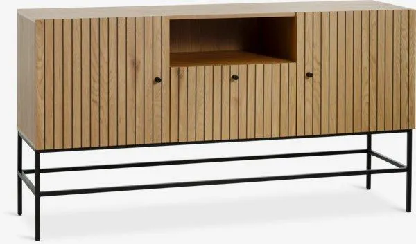 Credenza HEMDRUP 2 ante 1 cassetto color rovere