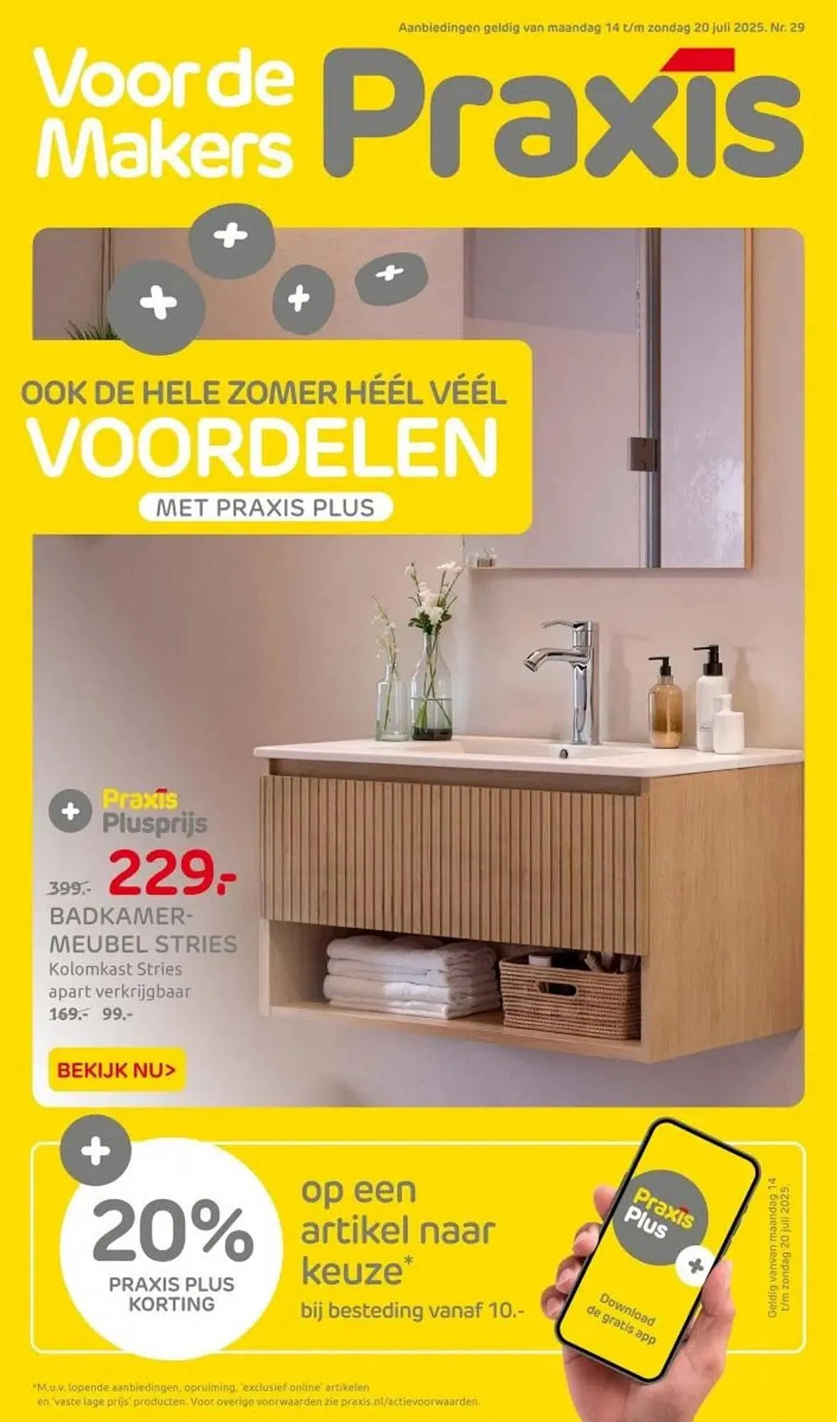 Praxis folder van 14 juli tot 20 juli 2025 - Folder pagina 1