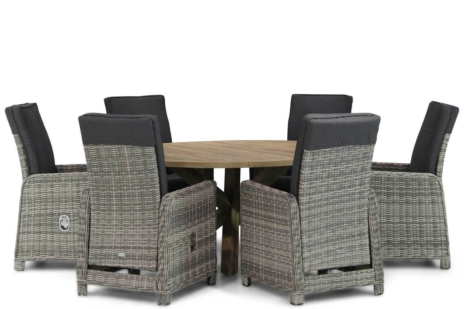 Garden Collections Bello/Sand City rond 160 cm dining tuinset 7-delig