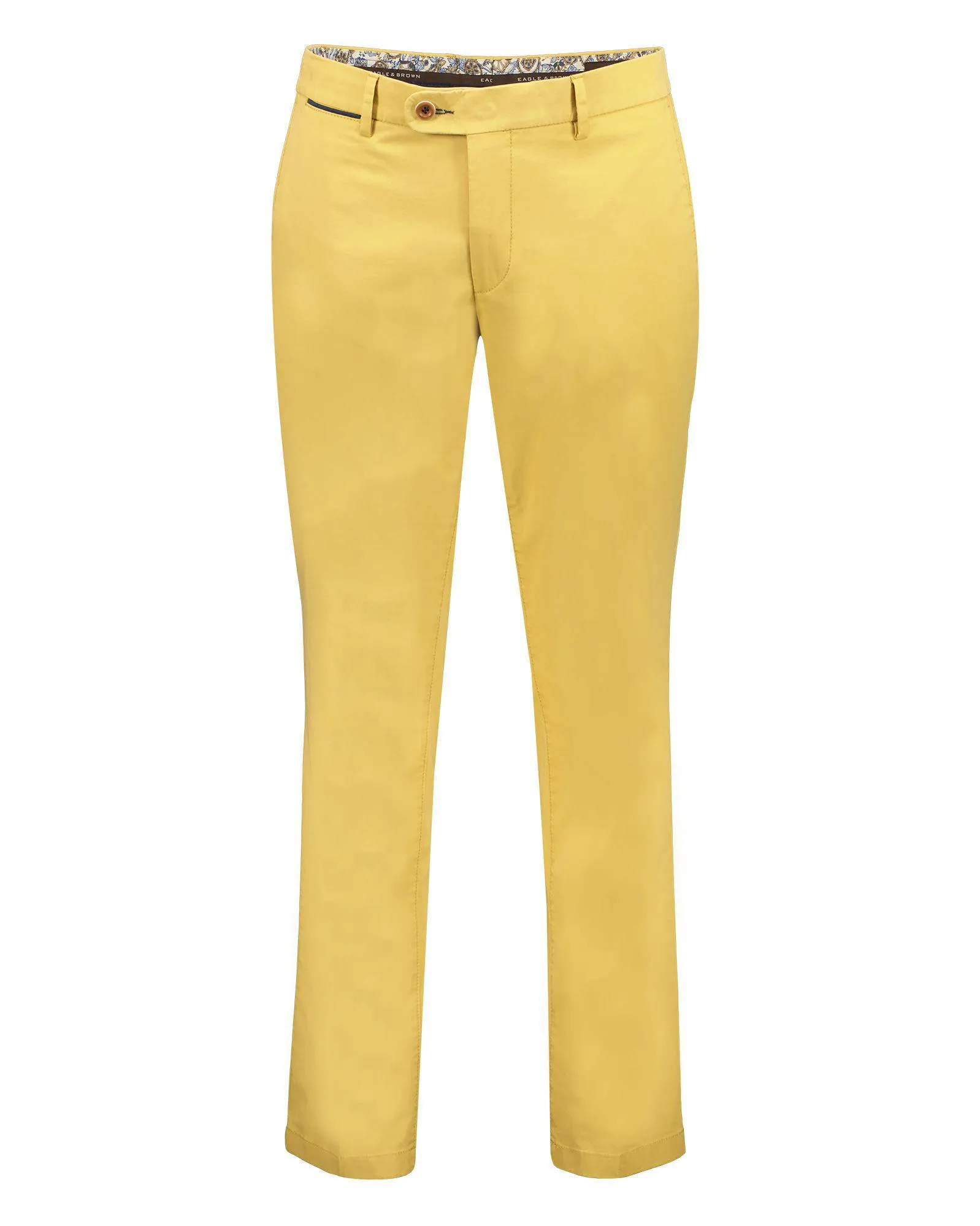 Oak 38 Bio Katoenen Stretch Chino Geel