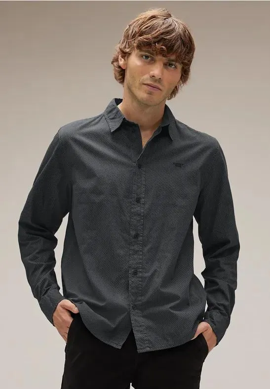 Garment dye overhemd