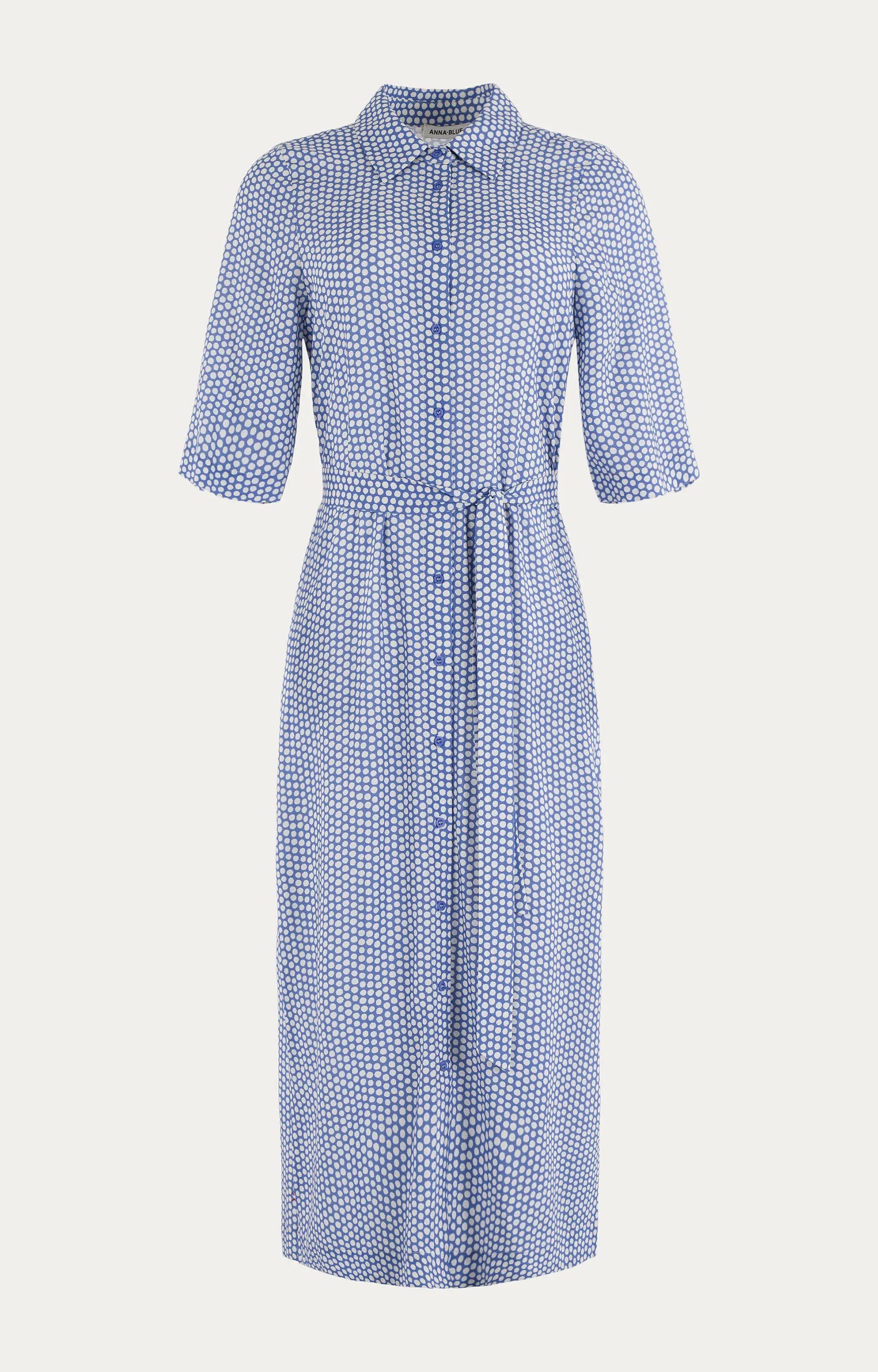 Anna Blue Dames Rixo jurk