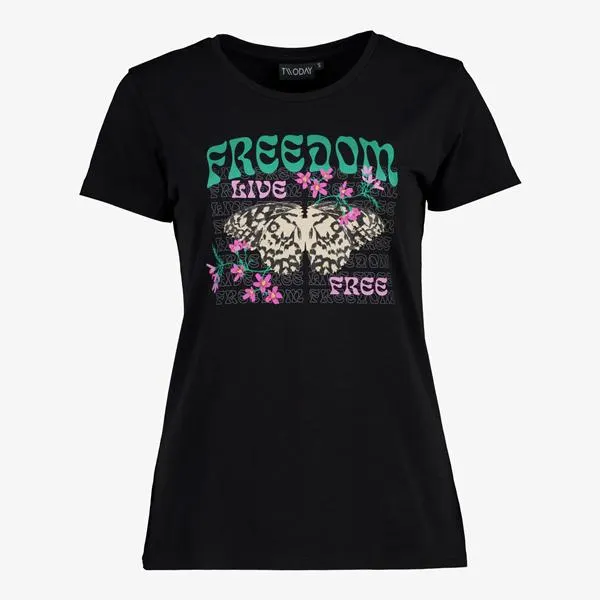TwoDay dames T-shirt zwart