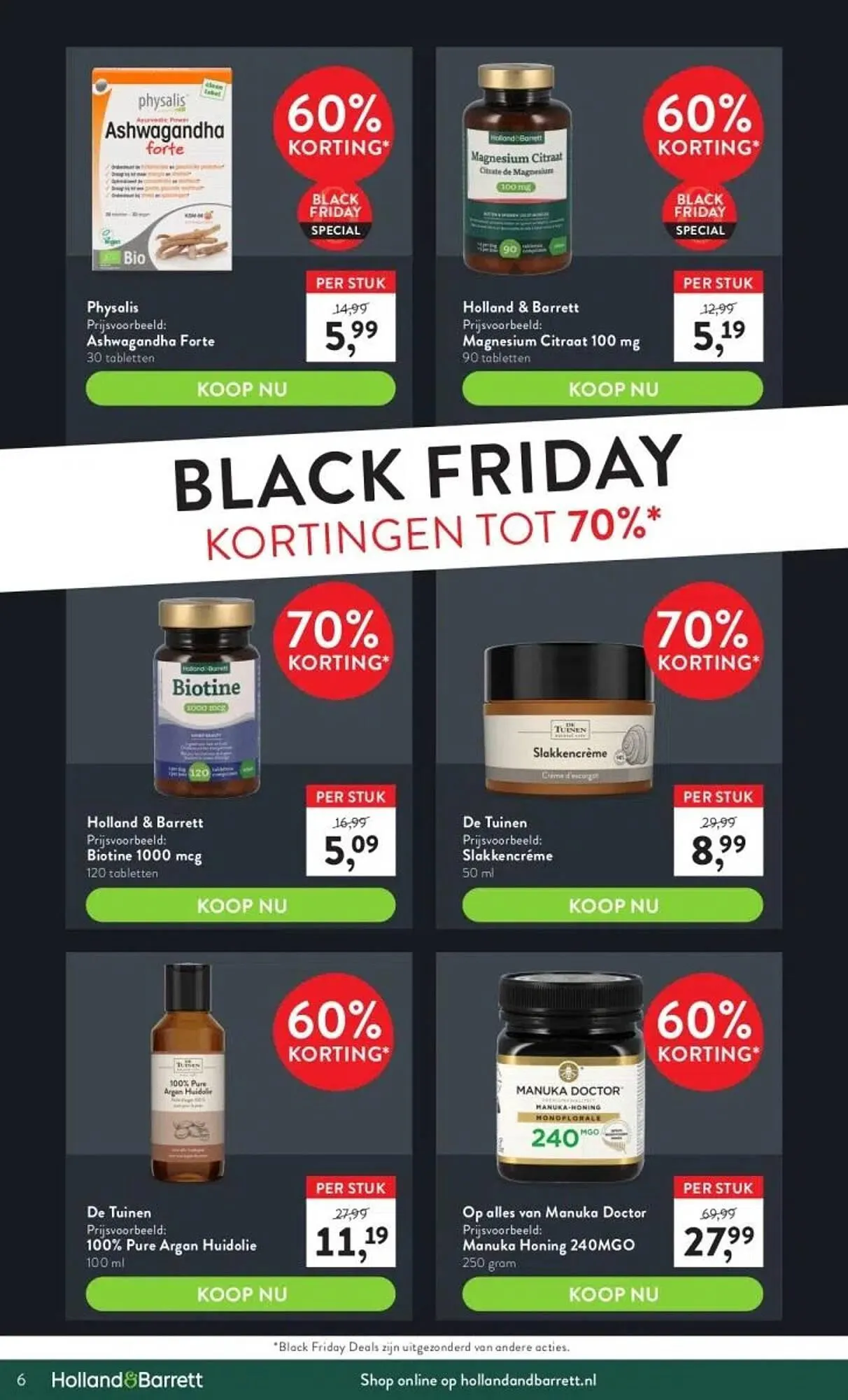 Holland & Barrett folder van 13 november tot 26 november 2023 - Folder pagina 6