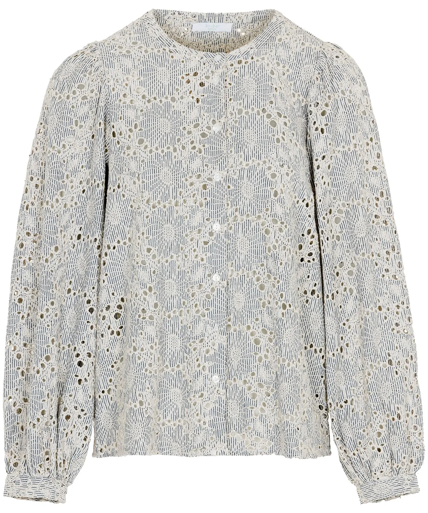 By-Bar blouse broderie pinstripe Rikki