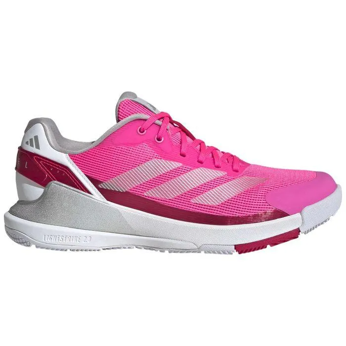 Adidas Crazyquick Lightstrike padelschoenen dames lucid pink silver metallic lucid red