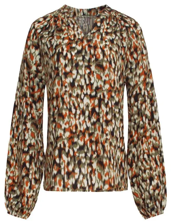 Smashed Lemon Blouse met print 23533