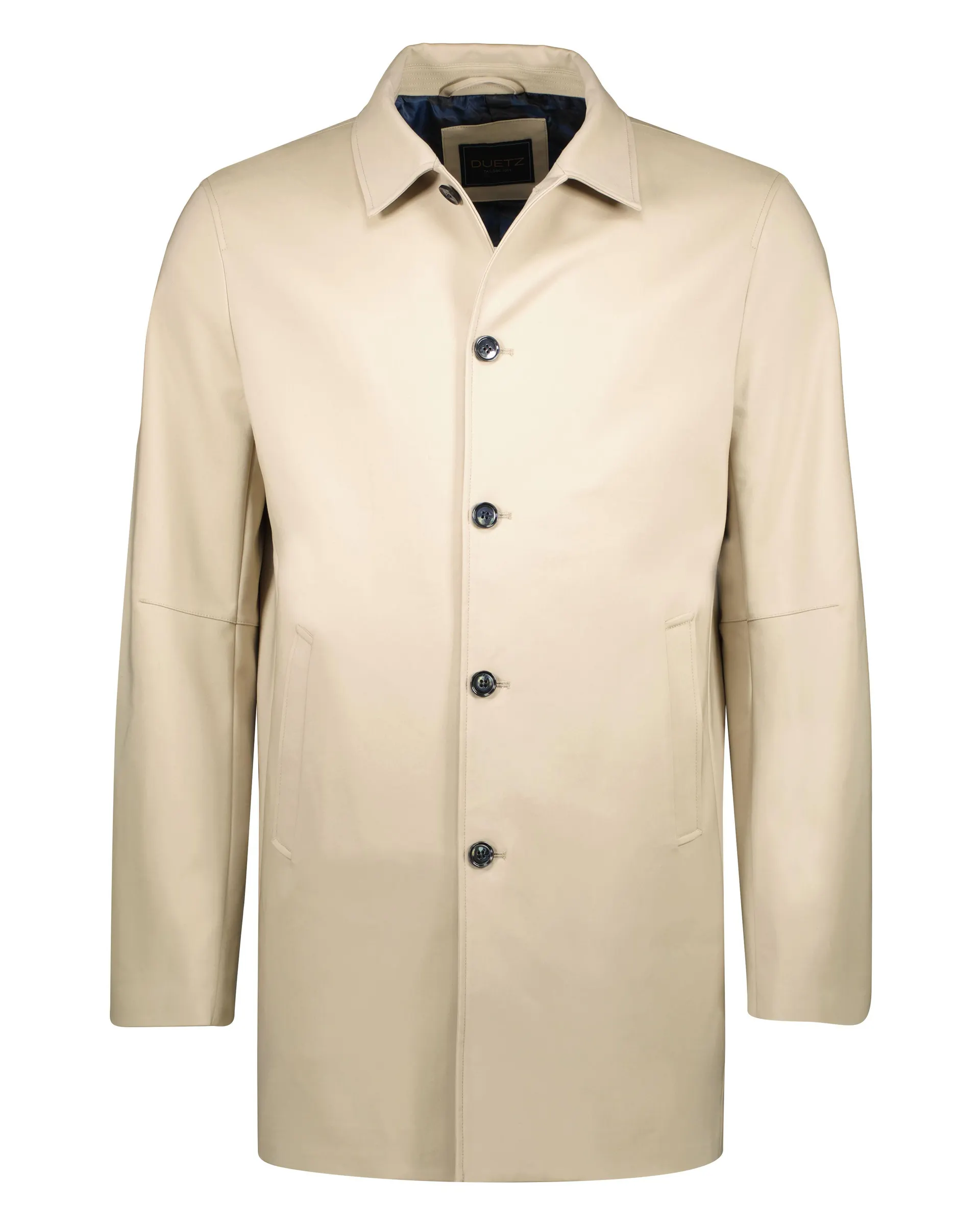 Katoenen Stretch Regenjas Beige