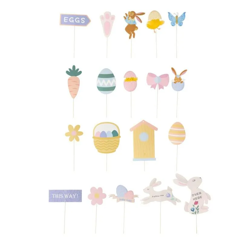 Zoek kit paaseieren - stickers - set van 20