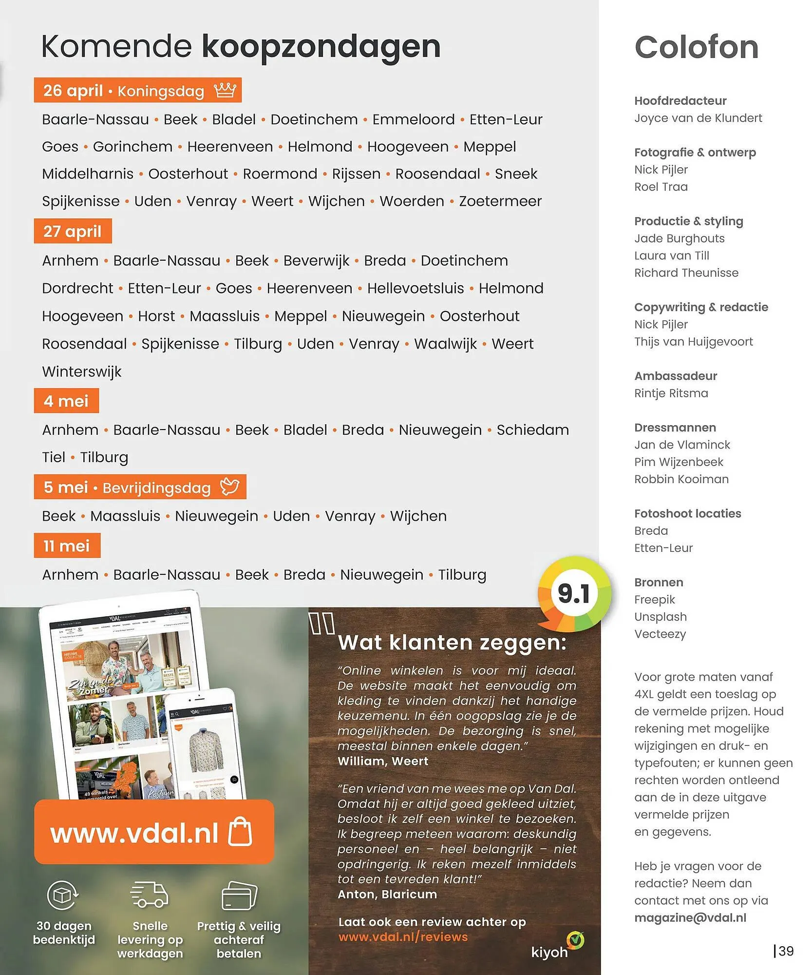 Van Dal Mannenmode folder van 1 juni tot 24 september 2025 - Folder pagina 39