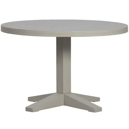 vtwonen eettafel rond Deck - Mango Hout - Clay - 78x120x120