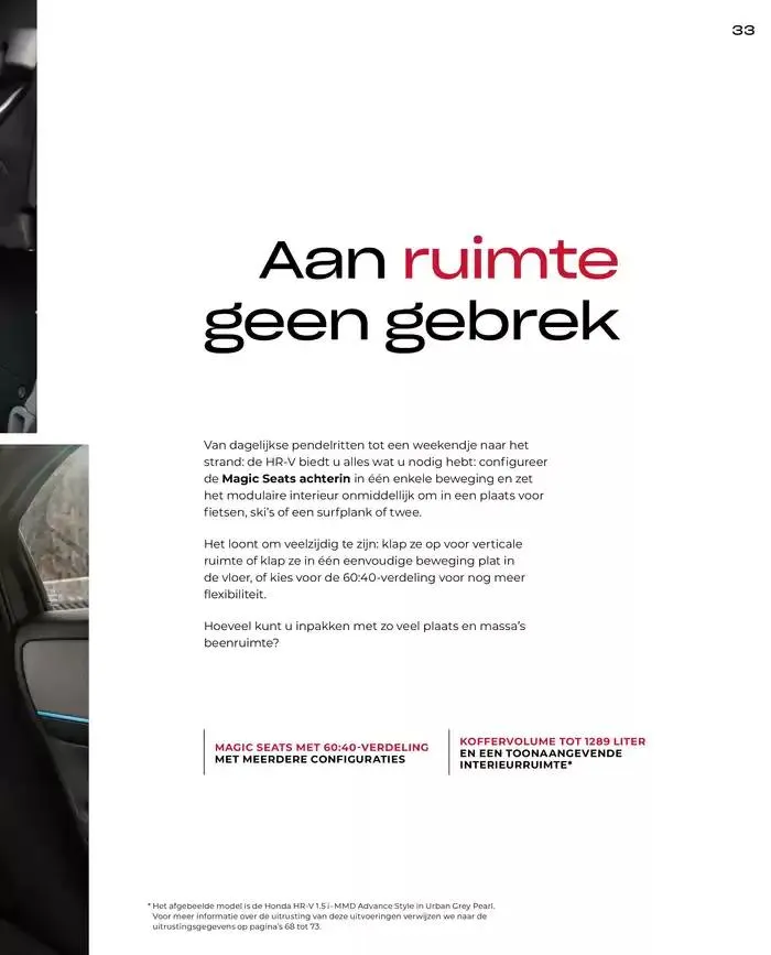 HR-V van 19 november tot 30 juni 2025 - Folder pagina 33