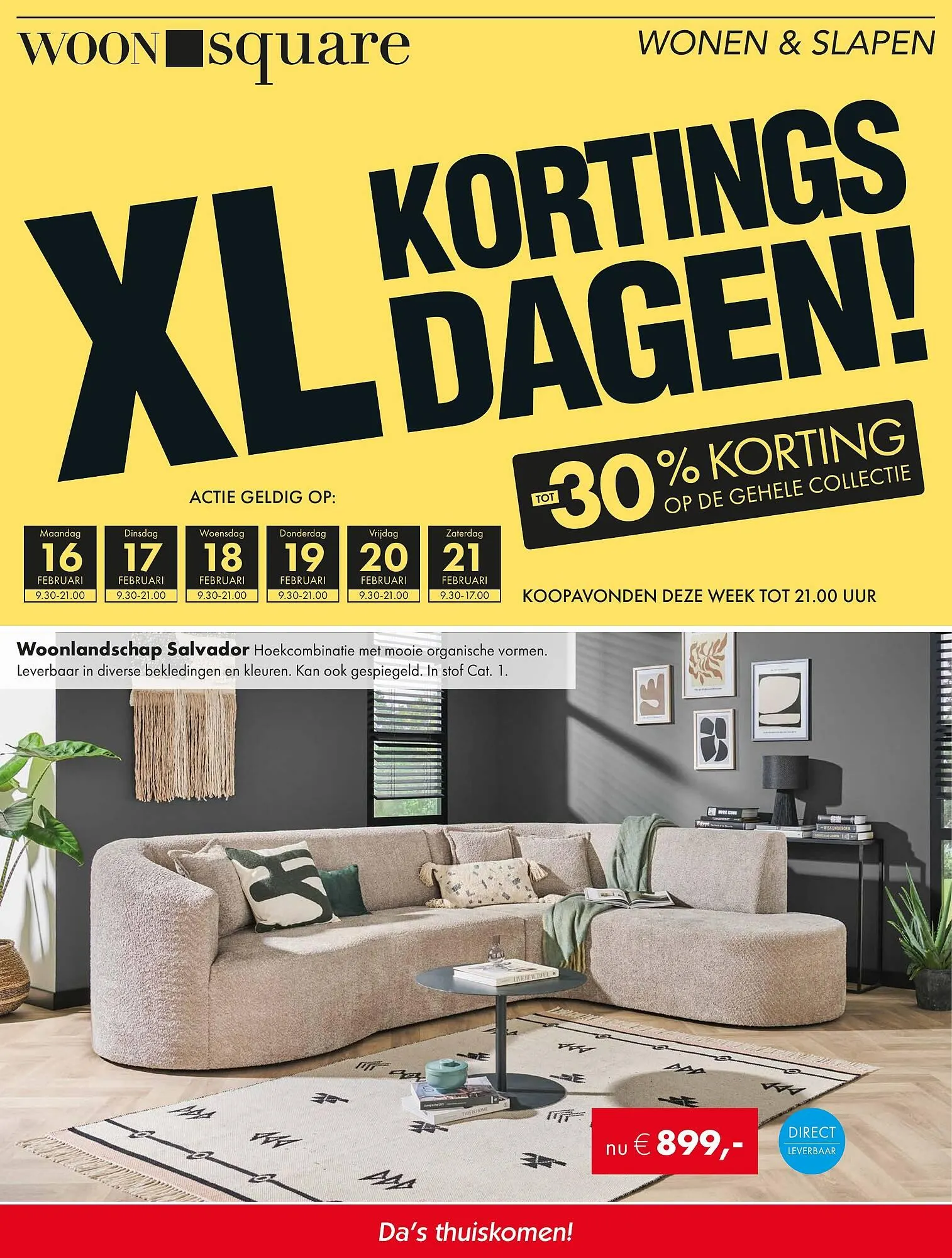 Woonsquare folder van 16 februari tot 21 februari 2026 - Folder pagina 1