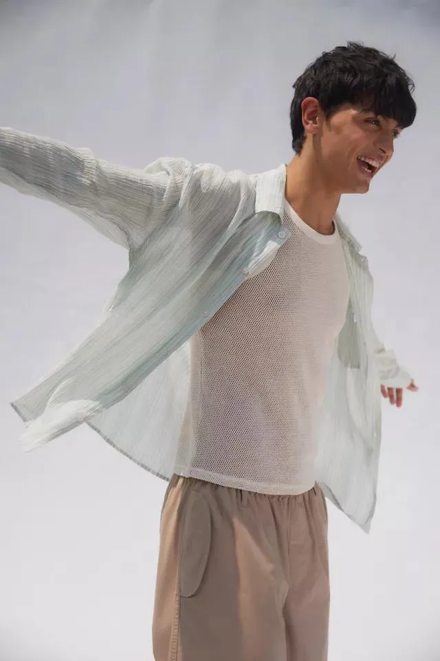 UO Slim Mesh Singlet Tank Top