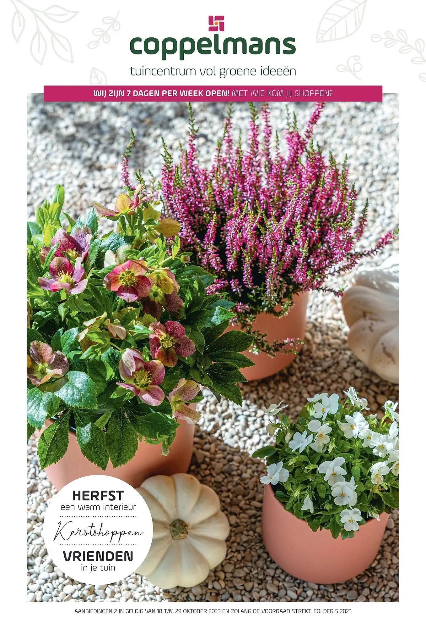Coppelmans folder van 18 oktober tot 29 oktober 2023 - Folder pagina 1