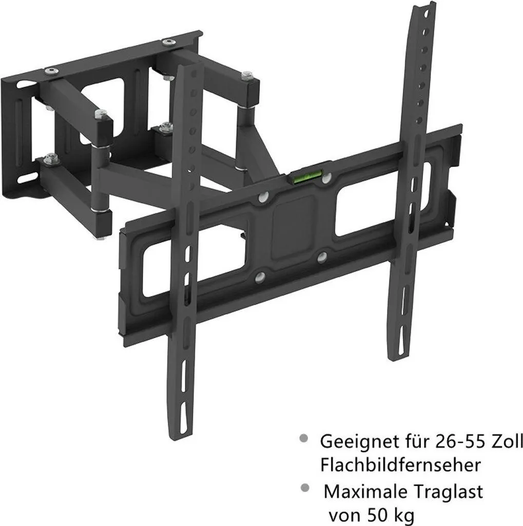 FCH TV Wandhalterung, Schwenkbare Neigbare TV Halterung für Fernseher mit Einer Bildschirmdiagonale von 26-55 Zoll,VESA Max de 400x400 mm
