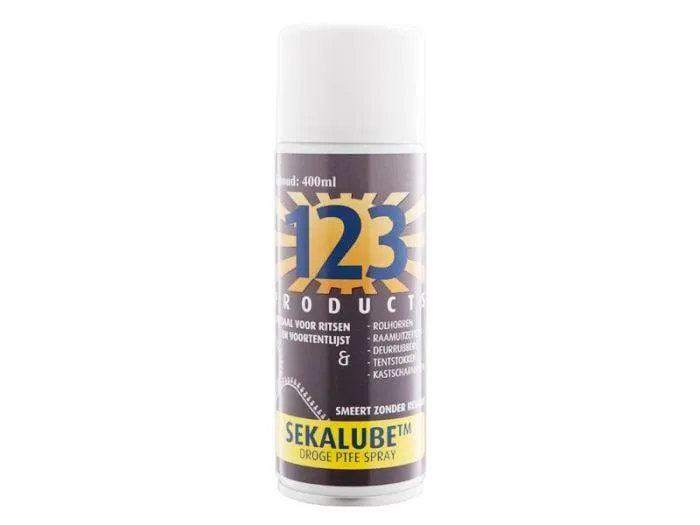 123 Products Sekalube PTFE tentrail & ritsspray