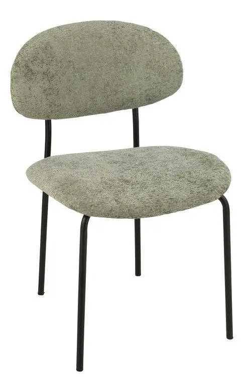 J-Line stoel - textiel/metaal - muntgroen