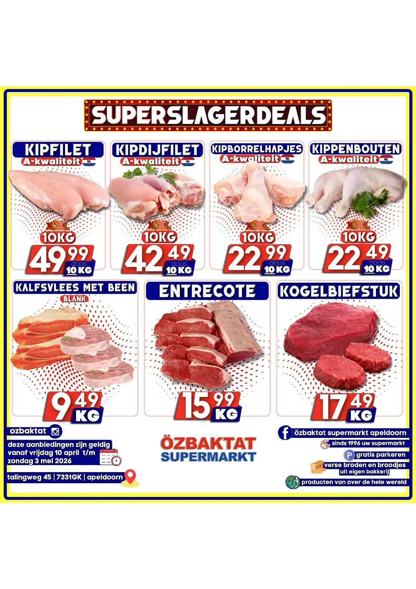 Özbaktat Supermarkt folder van 10 april tot 3 mei 2026 - Folder pagina 1