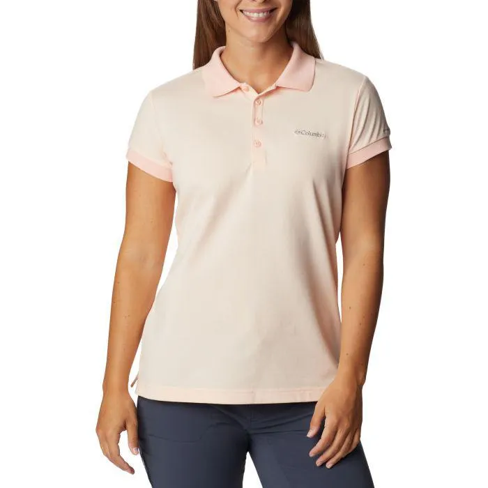 Lakeside Trail Solid Pique polo dames peach blossom