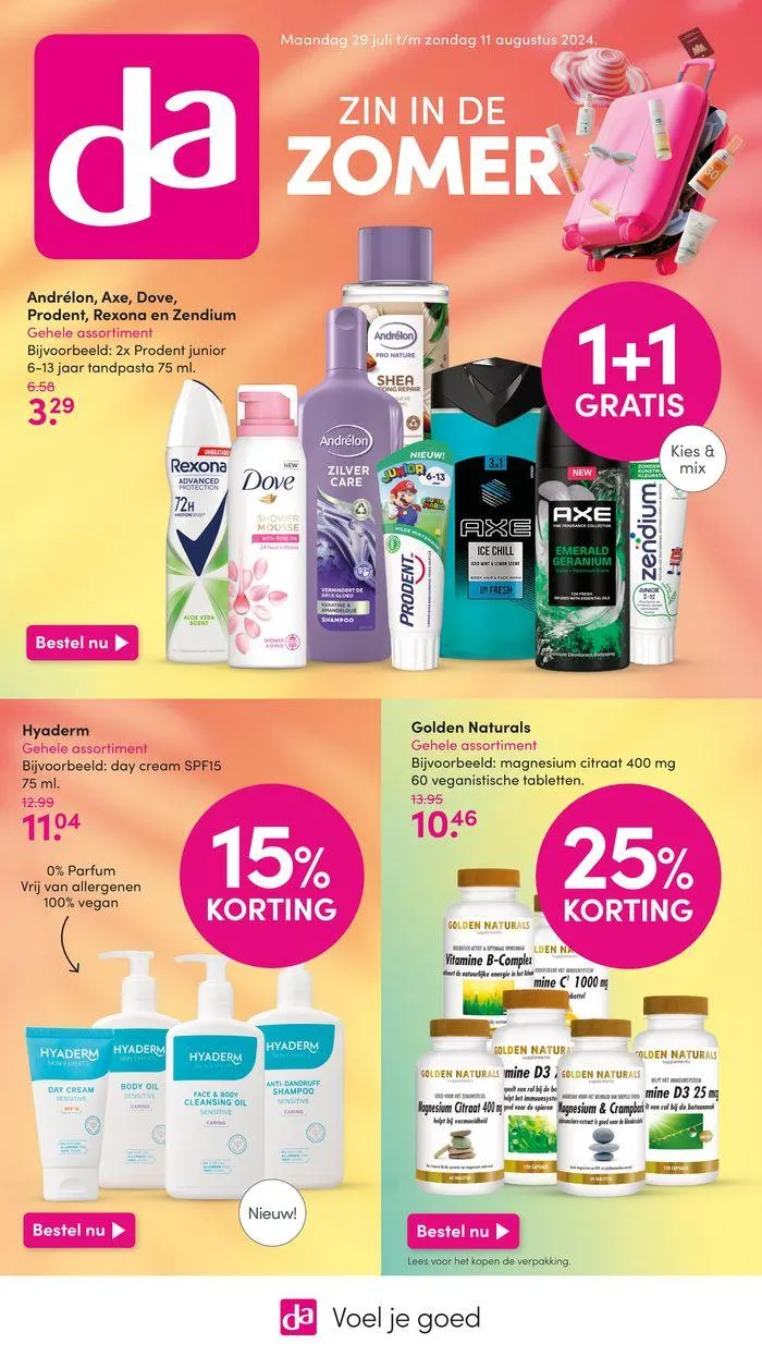 Folder DA! van 5 augustus tot 19 augustus 2024 - Folder pagina 1