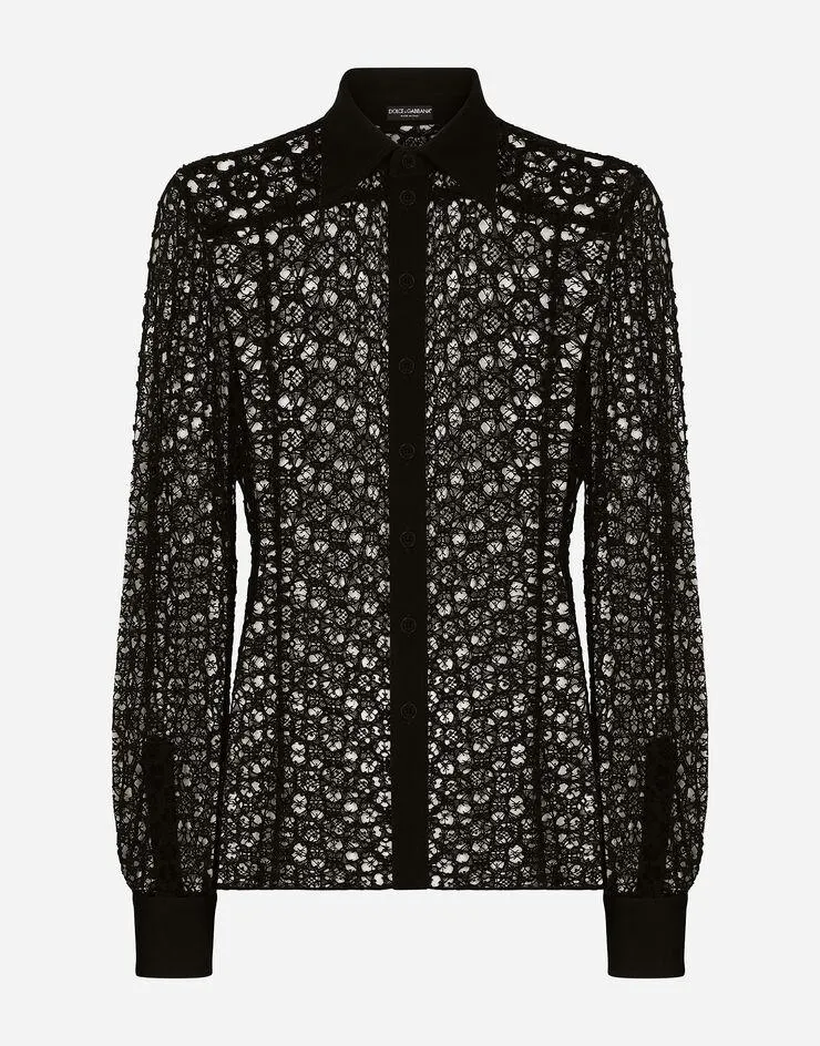 Chemise Sicilia en dentelle macramé