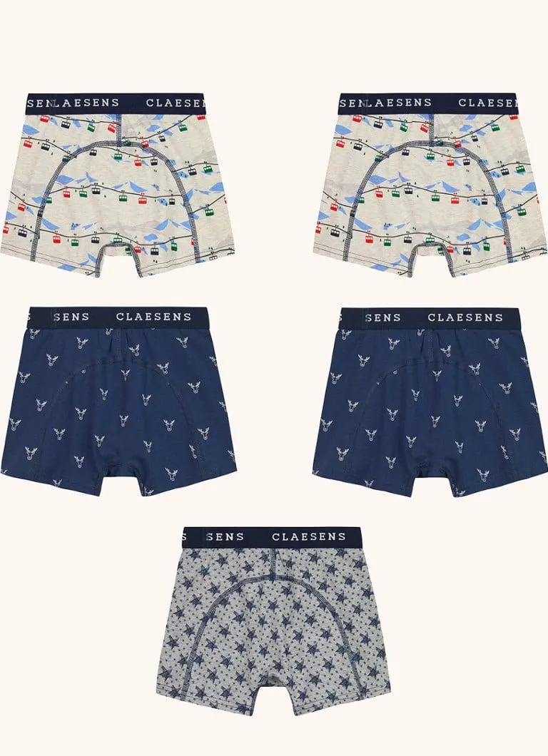 Boxershorts met logoband in 5-pack