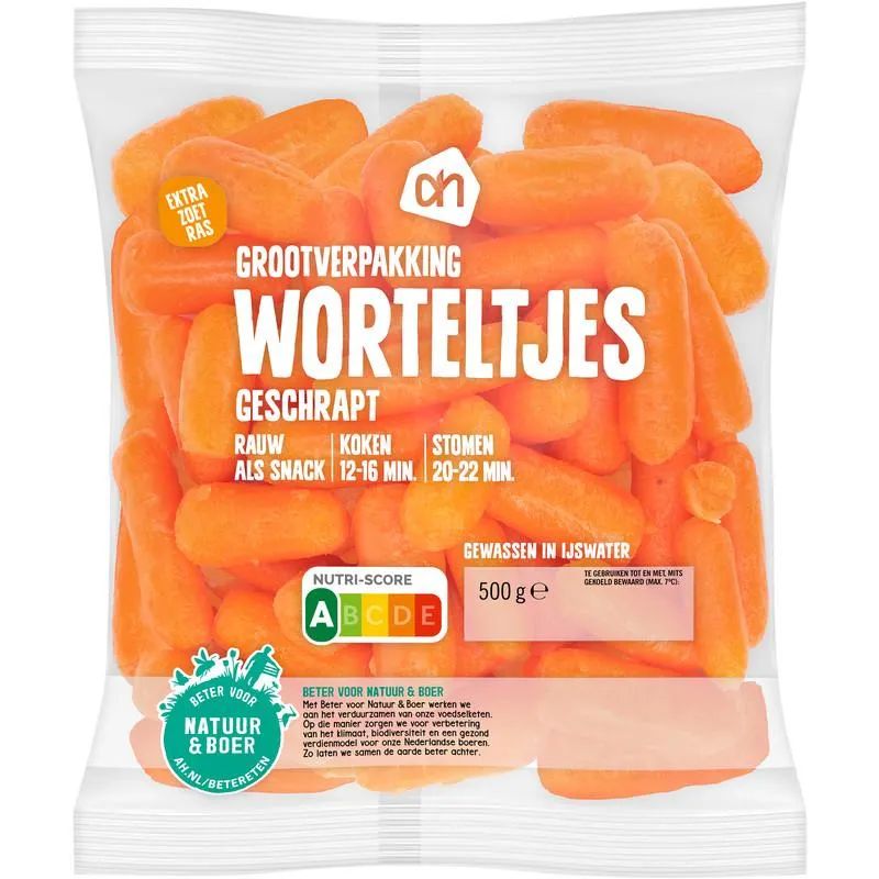 AH Geschrapte worteltjes grootverpakking