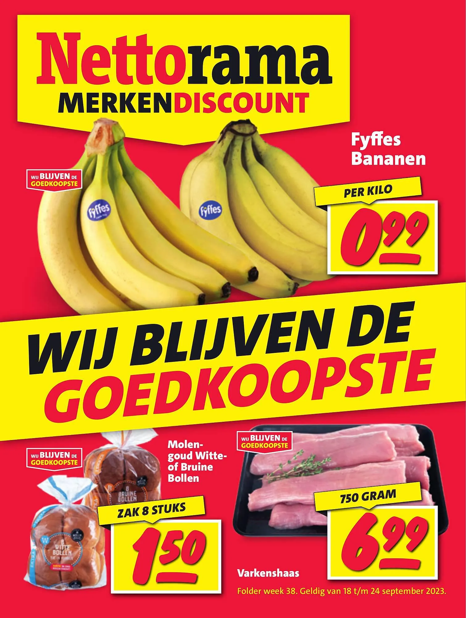 Nettorama folder van 18 september tot 24 september 2023 - Folder pagina 1