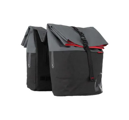 Stella Valenzano - Dubbele Fietstas Grijs - 36L