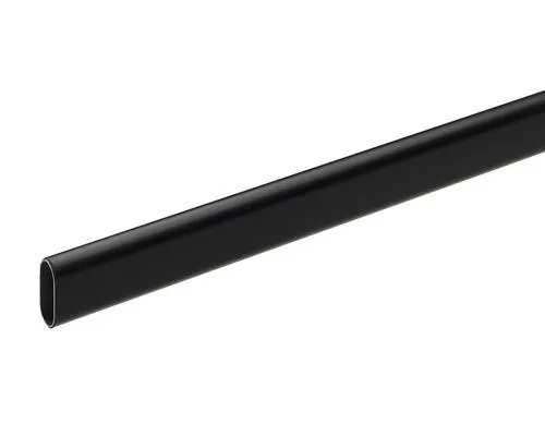 HETTICH Kastroede ovaal 15x30 mm zwart 200 cm