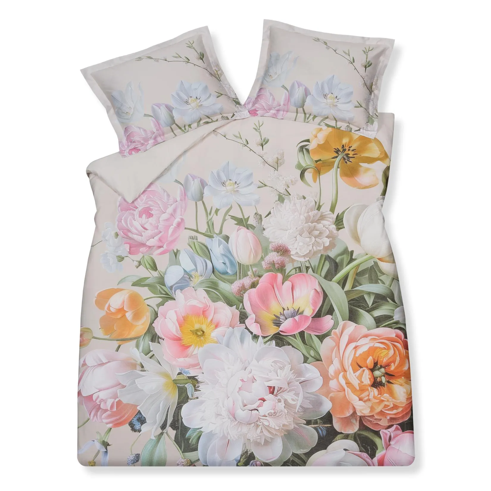 FLEUR FESTIVE dekbedovertrekset | cream tan
