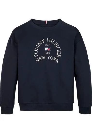 Tommy Hilfiger Sweatshirt NAUTICAL ARCH PRINT FLEECE CN Baby tot 2 jaar, met Tommy Hilfiger-print